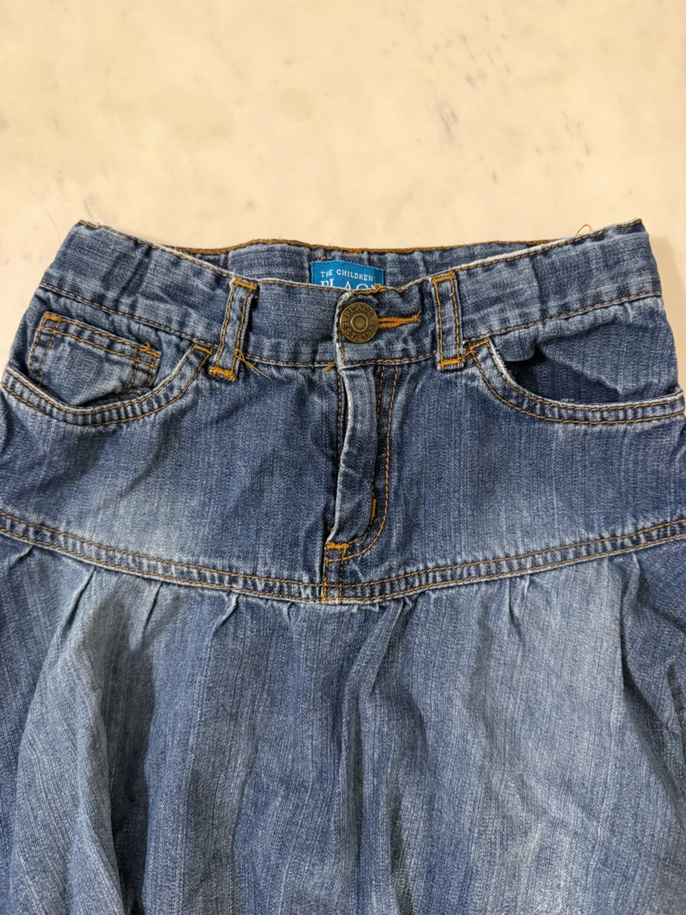 The Children's Place Denim Flared Skirt in Blue